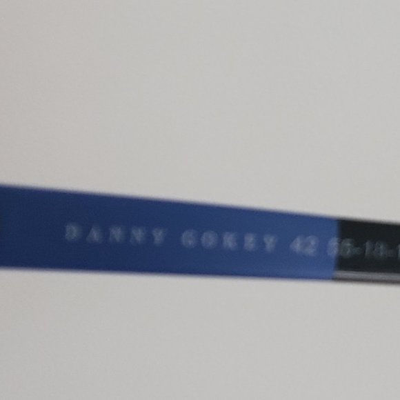 DANNY GOKEY Men's Eyeglass Frames Eyewear Blue Metallic Academia Preppy Office - Picture 5 of 13